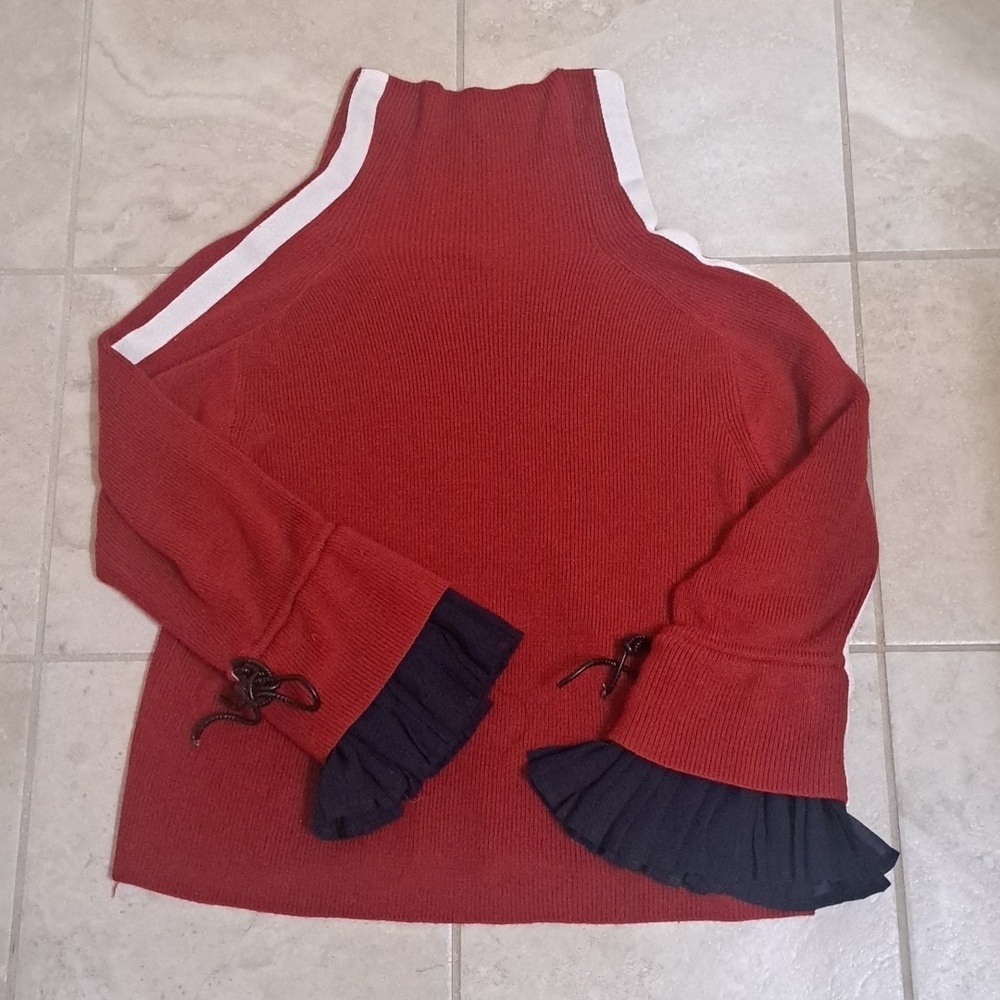 AVANTLOOK unique Red/Black/Blue small sweater, $248.00